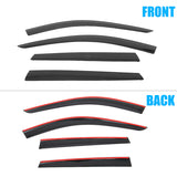 Window Visors for BMW F48 X1 2016-2022 Low Profile Style Tape-On Smoke