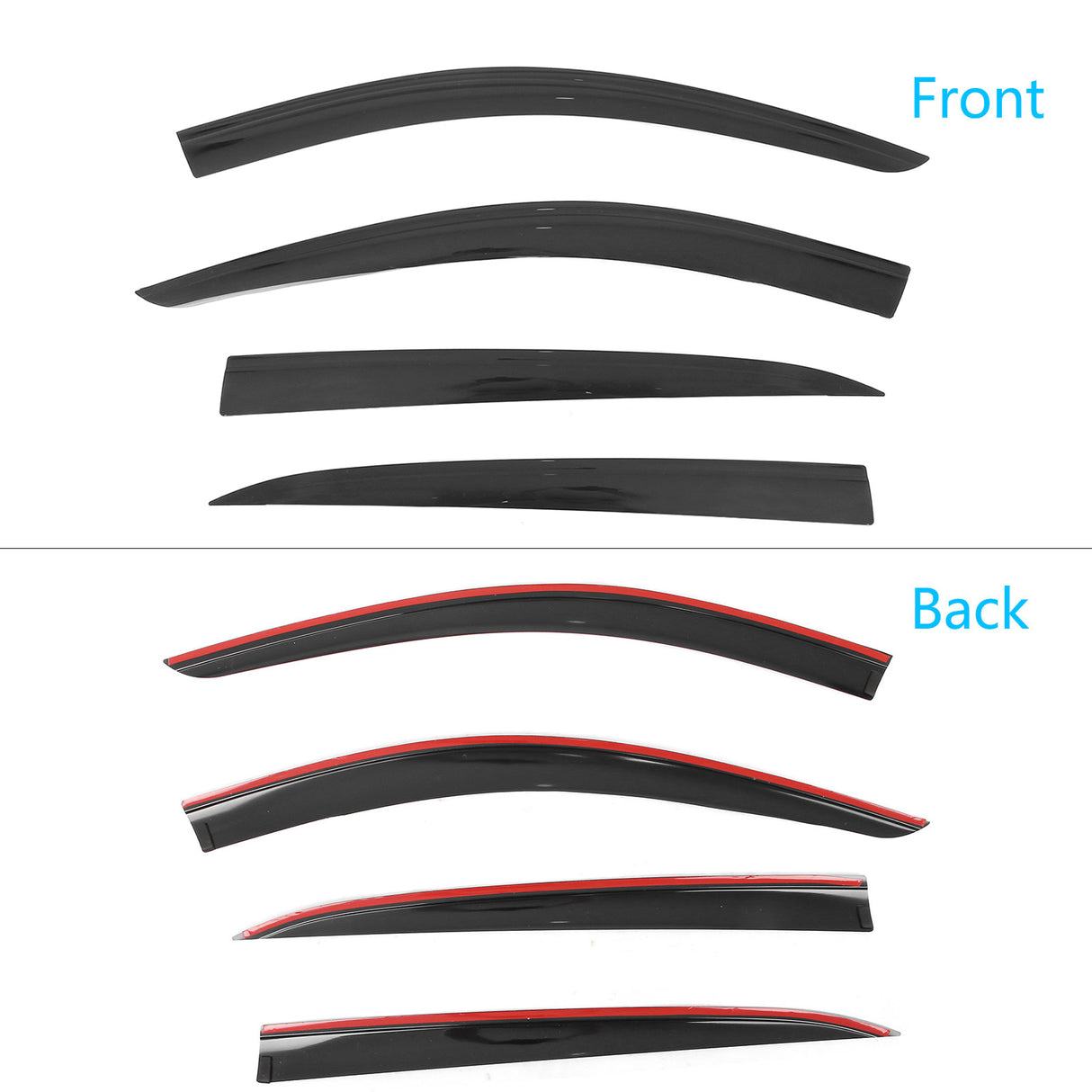 2019-2025 Cadillac XT4 Low Profile Style Tape on Window Visors Guards
