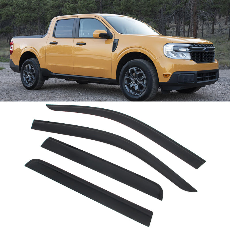 Window Visors for Ford Maverick 2022-2026 Low Profile Style Tape-On Smoke
