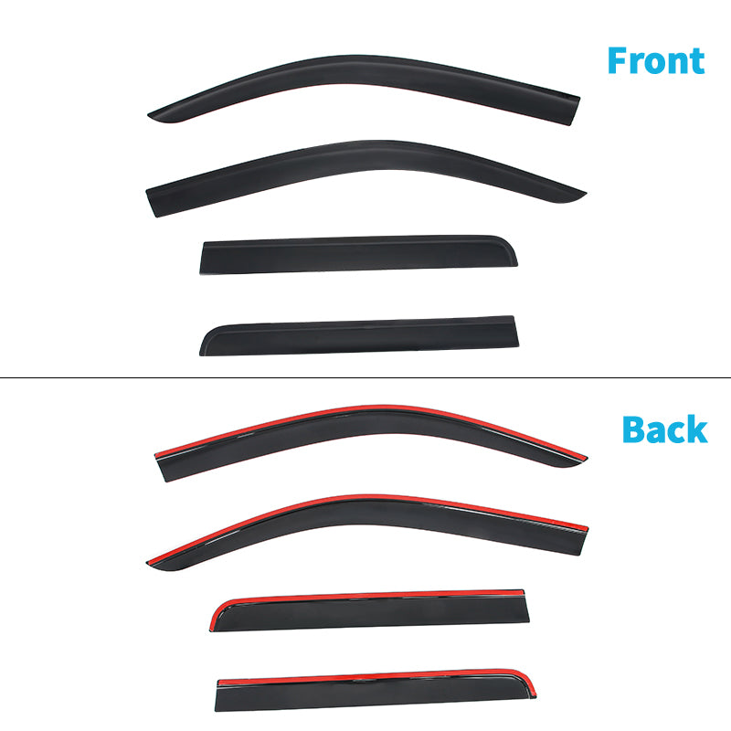 Window Visors for Ford Maverick 2022-2026 Low Profile Style Tape-On Smoke