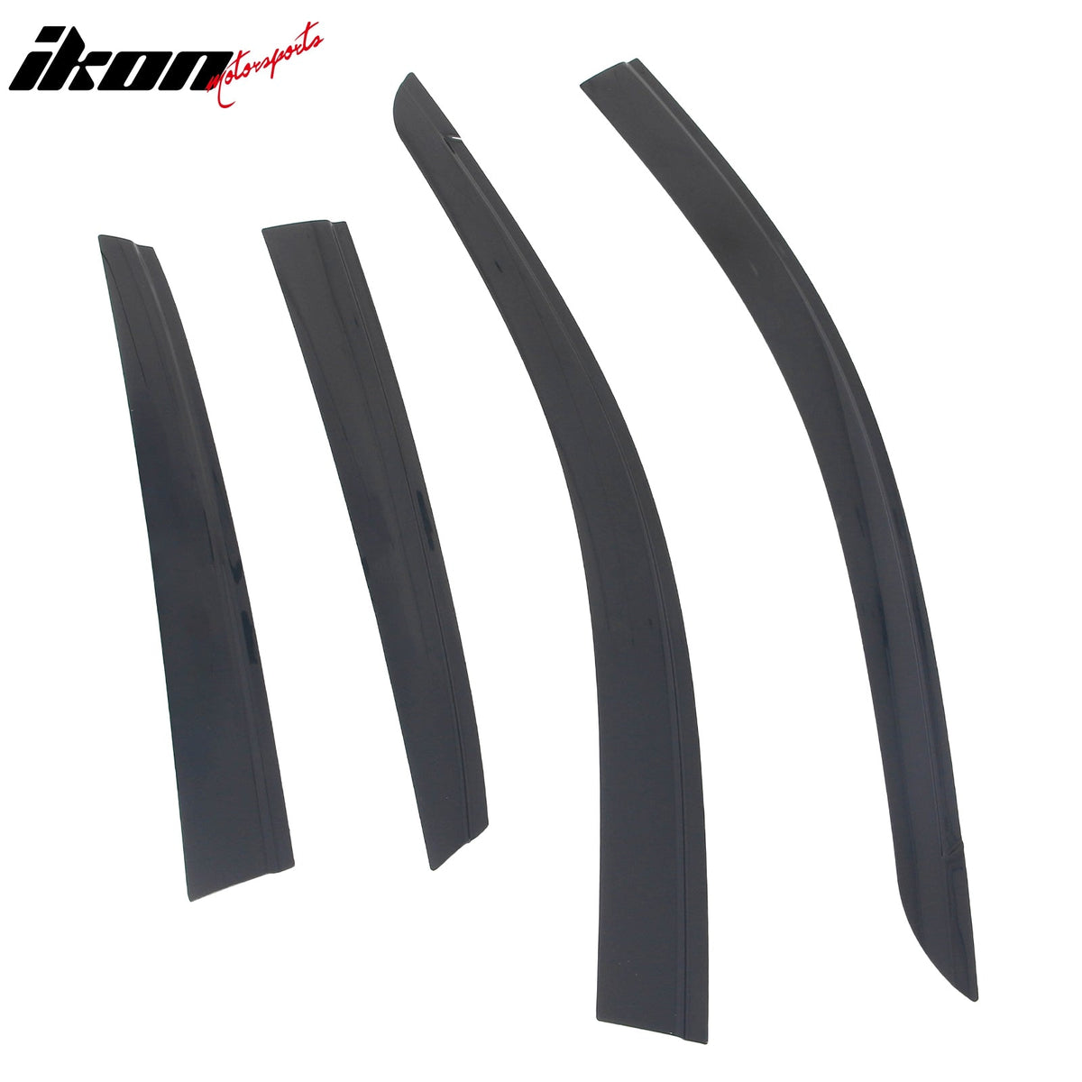 2018-2023 Hyundai Kona Tape-on Window Visors Sun Shades Vent Rain Guards Deflectors Low Profile Style Acrylic Smoke/Tinted 4PCS
