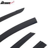 2018-2023 Hyundai Kona Tape-on Window Visors Sun Shades Vent Rain Guards Deflectors Low Profile Style Acrylic Smoke/Tinted 4PCS