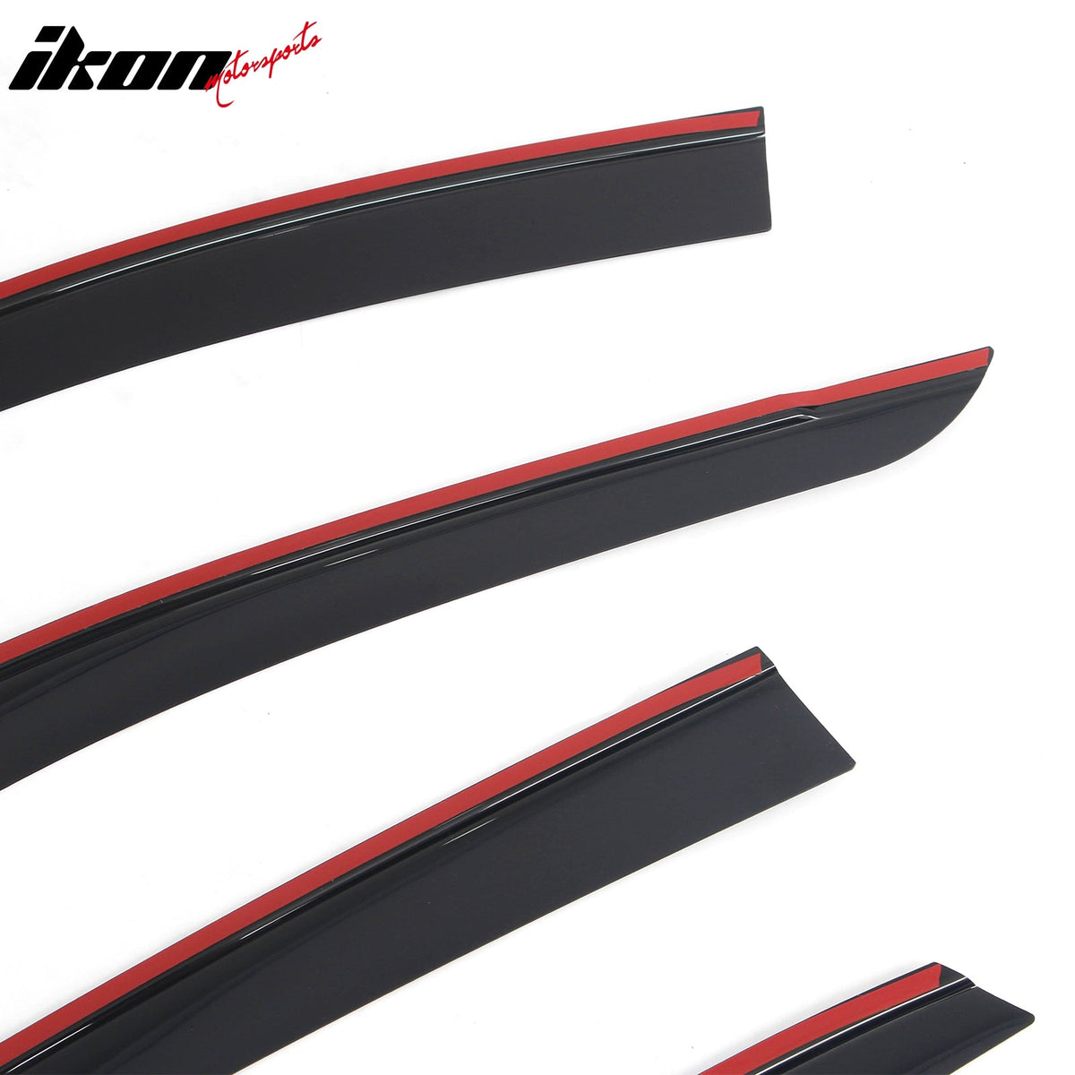 2018-2023 Hyundai Kona Tape-on Window Visors Sun Shades Vent Rain Guards Deflectors Low Profile Style Acrylic Smoke/Tinted 4PCS