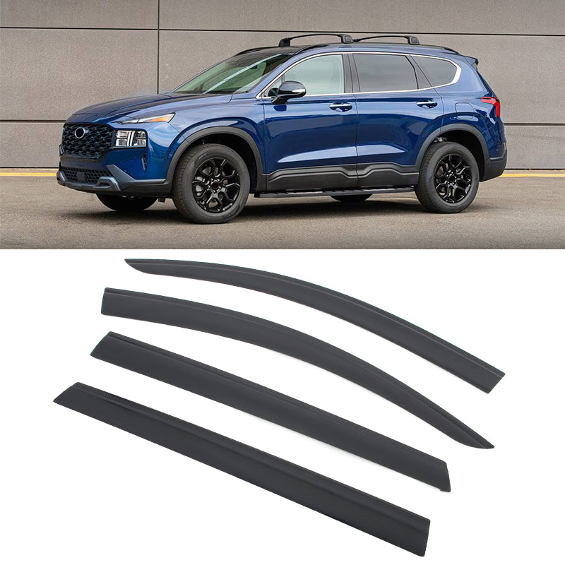 Window Visors for Hyundai Santa Fe 2019-2023 Low Profile Style Tape-On