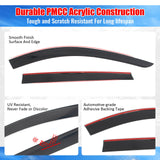 2025-2026 Mazda CX-70 & 2024-2026 CX-90 Tape-on Window Visors Sun Shades Vent Rain Guards Deflectors Low Profile Style Acrylic Smoke/Tinted 4PCS