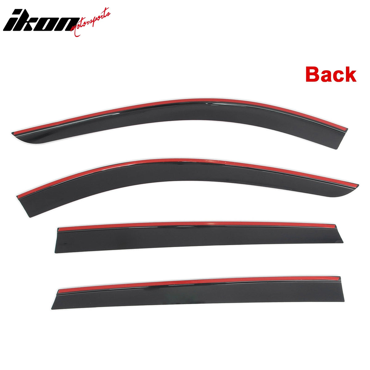 2025-2026 Mazda CX-70 & 2024-2026 CX-90 Tape-on Window Visors Sun Shades Vent Rain Guards Deflectors Low Profile Style Acrylic Smoke/Tinted 4PCS