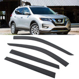Window Visors for Nissan Rogue 2014-2020 Low Profile Style Tape-On Smoke