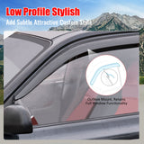 2025-2026 Mazda CX-70 & 2024-2026 CX-90 Tape-on Window Visors Sun Shades Vent Rain Guards Deflectors Low Profile Style Acrylic Smoke/Tinted 4PCS