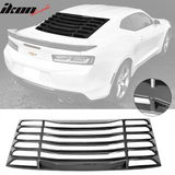2016-2024 Chevy Camaro IKON Rear Window Louvers Cover Sun Shade ABS
