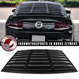 2005-2014 Ford Mustang Rear Window Louvers Side Vent Scoops ABS PU