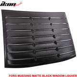 Fits 10-14 Ford Mustang Rear Window Louver Matte + Trunk Spoiler