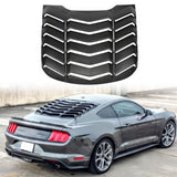 2015-2023Â Ford Mustang IKON Black Rear Window Louver Cover ABS