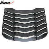2015-2023Â Ford Mustang IKON Black Rear Window Louver Cover ABS
