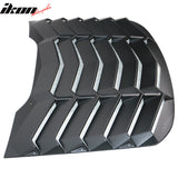 2015-2023Â Ford Mustang IKON Black Rear Window Louver Cover ABS