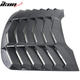 2015-2023Â Ford Mustang IKON Black Rear Window Louver Cover ABS