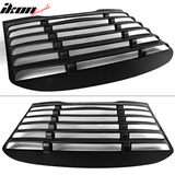 2015-2023 Ford Mustang Vintage Matte Black Rear Window Louver ABS