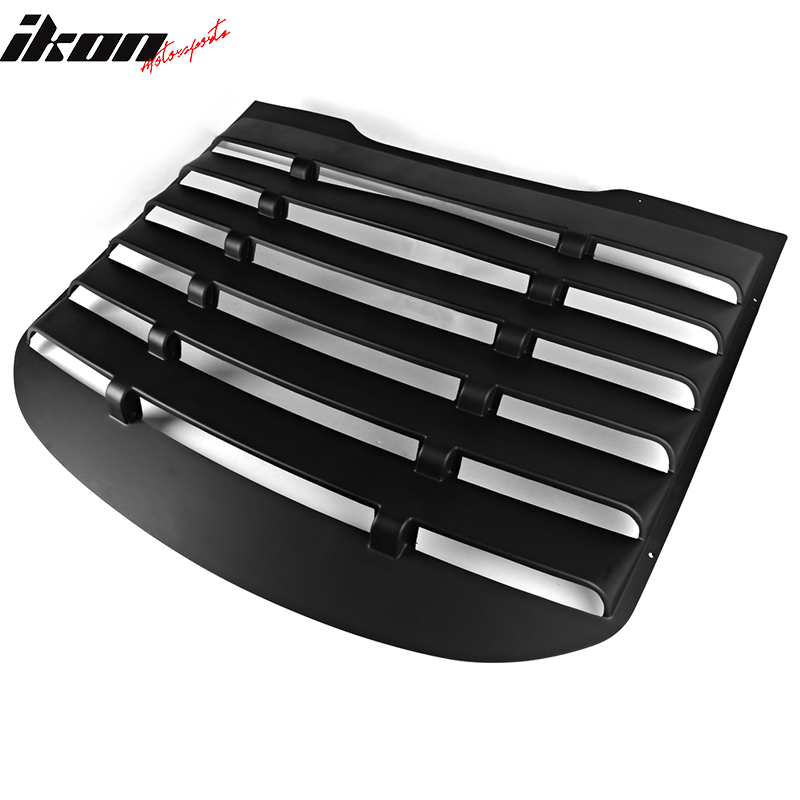 2015-2023 Ford Mustang Vintage Matte Black Rear Window Louver ABS