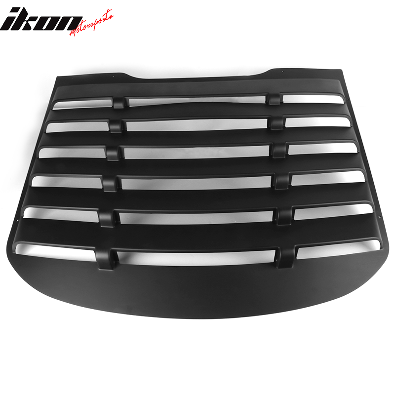 2015-2023 Ford Mustang Vintage Matte Black Rear Window Louver ABS