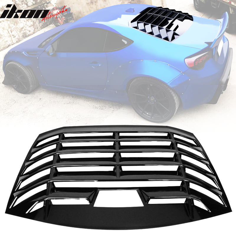 Fits 13-20 Scion FR-S Toyota 86 Subaru brz Window Louver Gloss Black