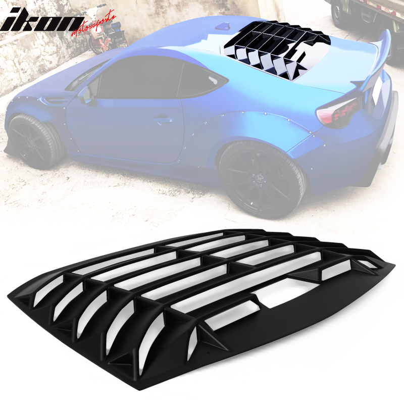 Fits 13-20 Scion FR-S Toyota 86 Subaru brz Window Louver Gloss Black