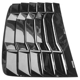 2016-2020 Honda Civic 2Dr Coupe Gloss Black Rear Window Louvers ABS