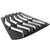 2016-2021 Honda Civic Sedan Black Rear Window Louvers ABS