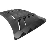2016-2021 Honda Civic Sedan Black Rear Window Louvers ABS