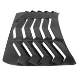 2016-2021 Honda Civic Sedan Black Rear Window Louvers ABS