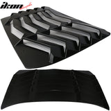 2016-2021 Honda Civic Sedan Black Rear Window Louvers ABS