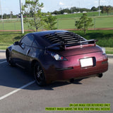2003-2008 Nissan 350Z IKON Carbon Fiber Print Rear Window Louver ABS