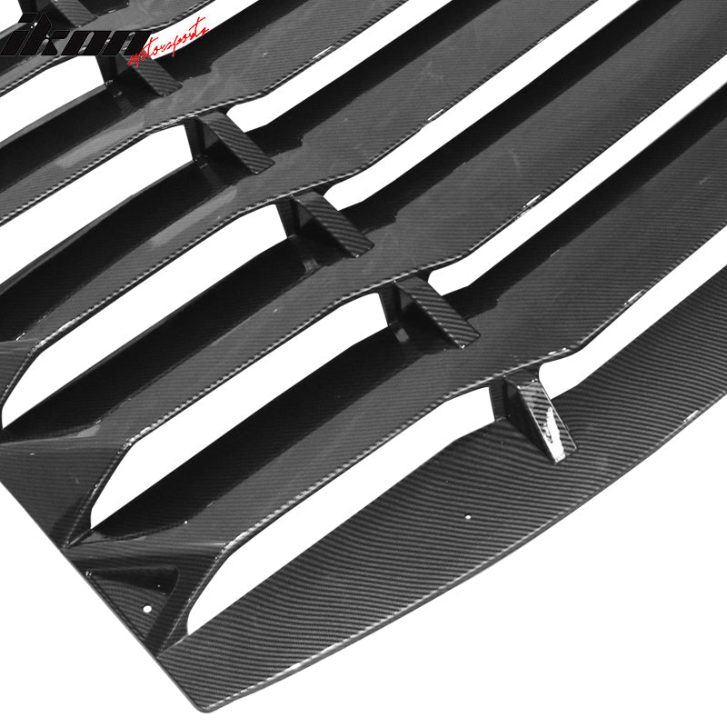 2011-2024 Dodge Charger IKON Window Louver Cover ABS 3PCS