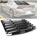 2011-2024 Dodge Charger IKON Window Louver Cover ABS 3PCS
