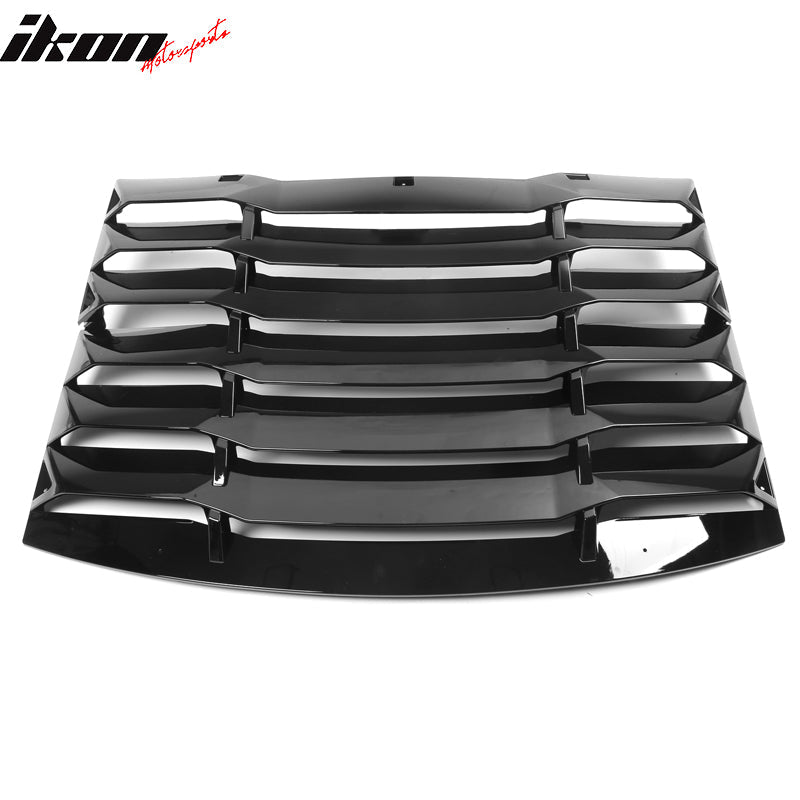 2011-2024 Dodge Charger IKON Window Louver Cover ABS 3PCS