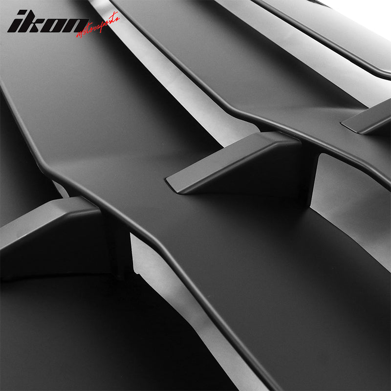 2011-2024 Dodge Charger IKON Window Louver Cover ABS 3PCS