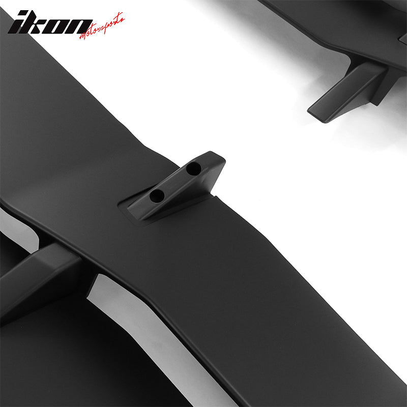 2011-2024 Dodge Charger IKON Window Louver Cover ABS 3PCS