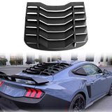2024-2026 Ford Mustang 2DR IKON Matte Black Rear Window Louvers ABS