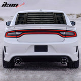 2011-2023 Dodge Charger IKON ABS Rear Window Louver 3PCS