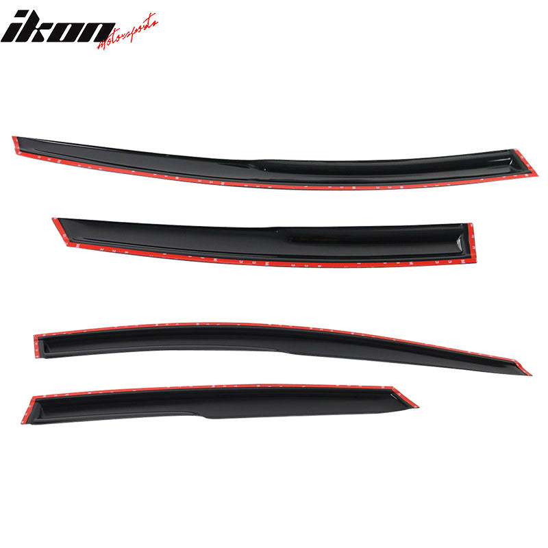 2008-2011 Ford Focus 4Door Acrylic 4PC Tape On Window Visors Guard