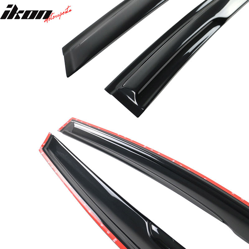 2008-2011 Ford Focus 4Door Acrylic 4PC Tape On Window Visors Guard