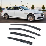Window Visors for 2021-2027 Genesis G80, 2023-2025 Genesis G80EV Electrified G80 Mugen Style Acrylic 4PCS Set