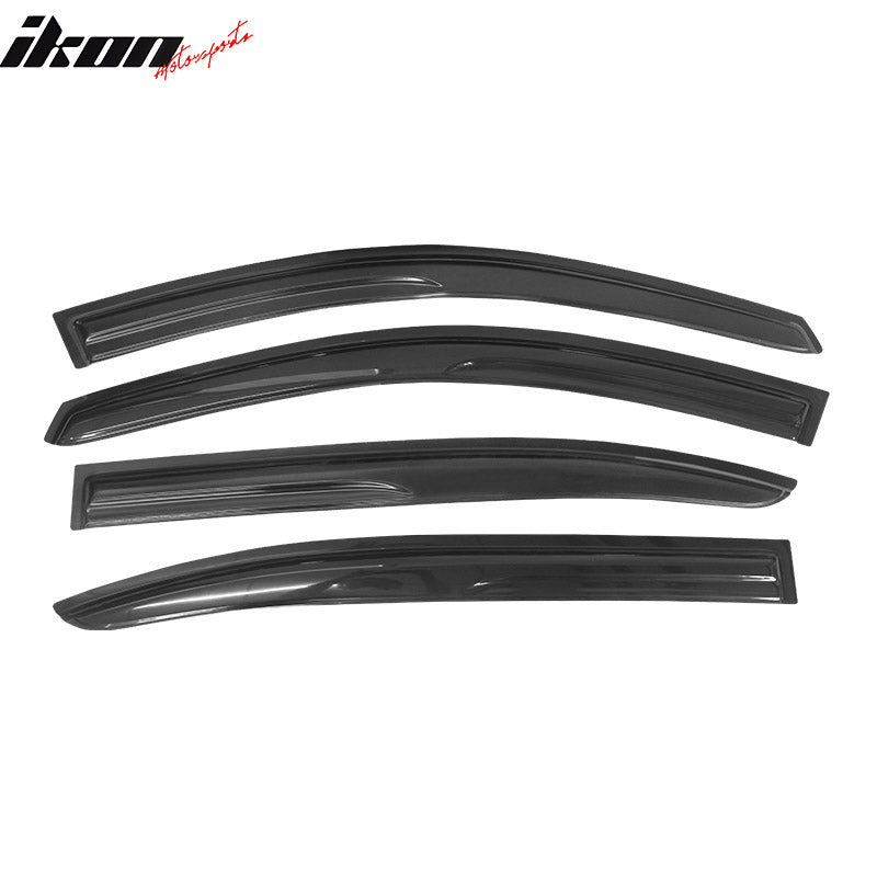 2008-2012 Honda Accord 4-Door Sedan Acrylic 4PC Tape On Window Visors