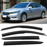 2013-2017 Honda Accord 4-Door Sedan Tape On Window Visors Rain Guard