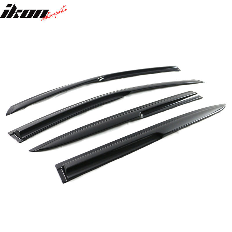 2013-2017 Honda Accord 4-Door Sedan Tape On Window Visors Rain Guard