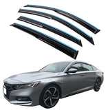 Window Visor for Honda Accord Sedan 2018-2026 Tape on Rain Guard Acrylic