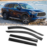 Window Visors for Infiniti QX60 2022-2026 Smoke Acrylic Mugen Style 4PCS
