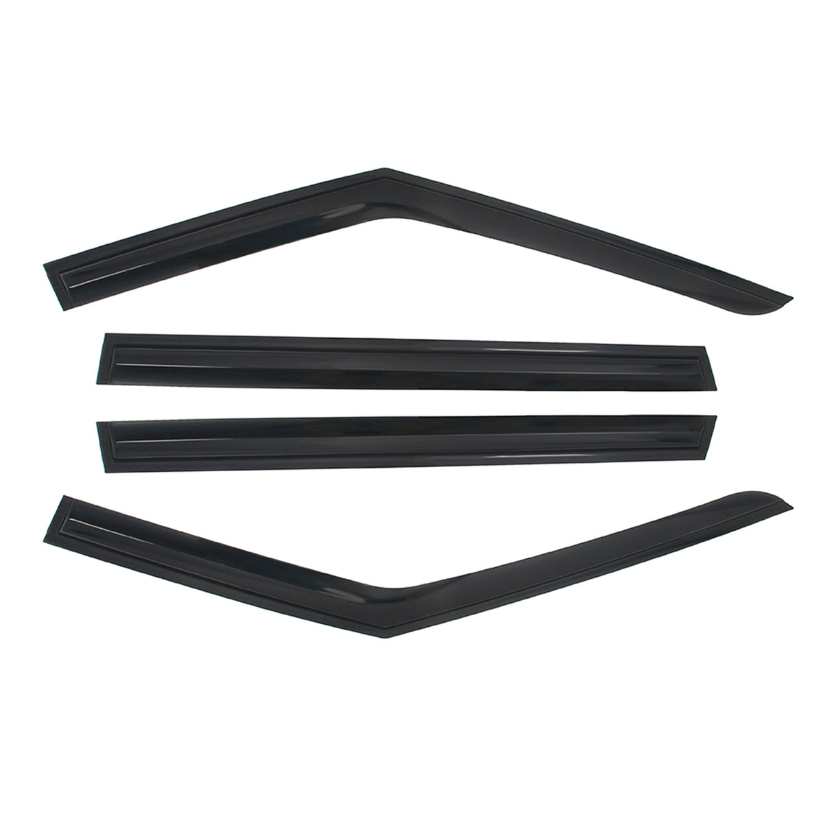 Window Visors Shade for Kia EV9 2024-2026 Smoke Acrylic Mugen Style 4PCS