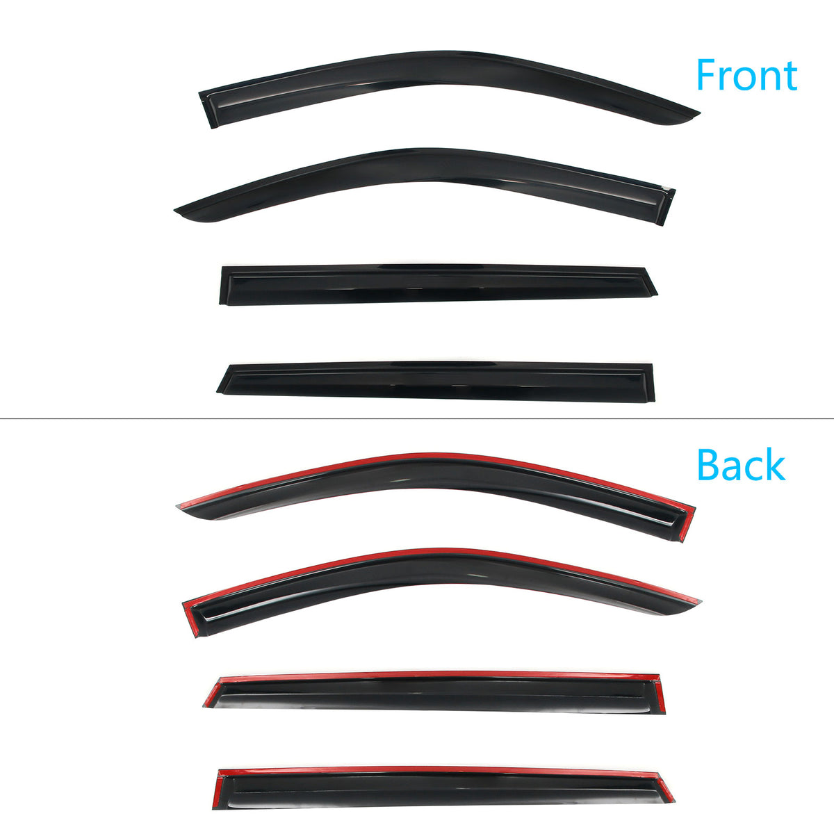 Window Visors Deflector for Kia Sorento 2021-2026 Mugen Style Acrylic 4PCS