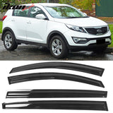 2011-2016 Kia Sportage SL Mugen Style Window Visors Set Acrylic
