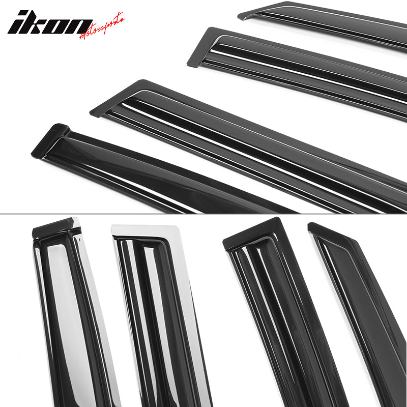 2011-2016 Kia Sportage SL Mugen Style Window Visors Set Acrylic