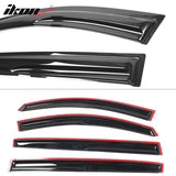 2011-2016 Kia Sportage SL Mugen Style Window Visors Set Acrylic